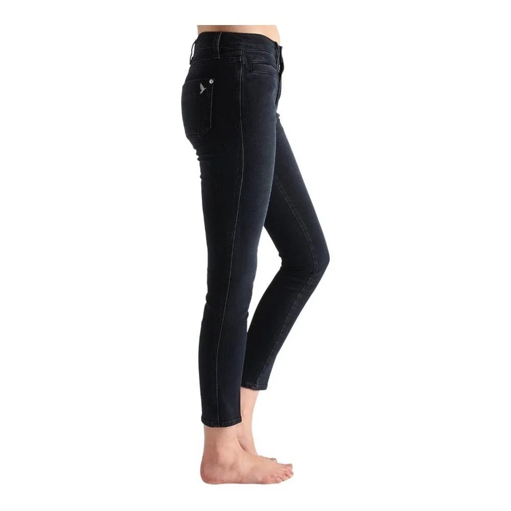 Anthropologie MiH Jeans High Rise Skinny Jean 25 Black Edgy Grunge Goth Capsule